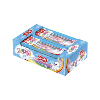 Caixa Canudinho Unicórnio Colorido 12pctX15g Docile