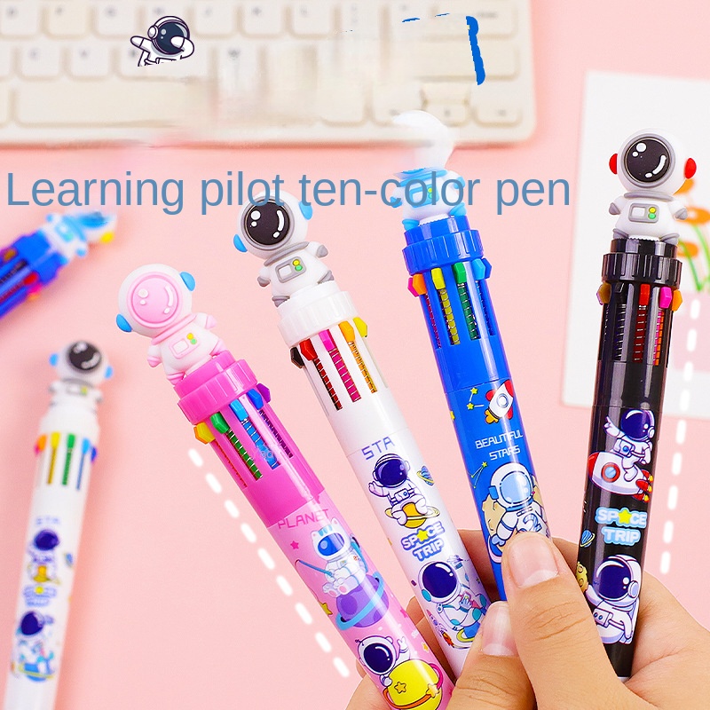 Desenho Animado Caneta Astronauta Dez Colorida Papelaria Estudantil Nova Bonita em Oferta na Shopee