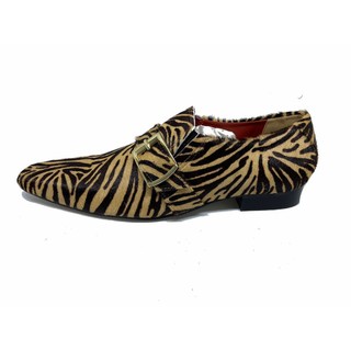 Sapato Masculino Italiano em Couro Social Executivo Cobra Amarelo Euroîle Bico Fino Ref: 315 Amarelo