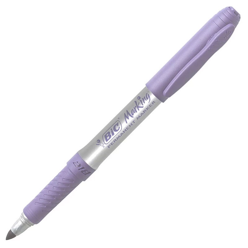 Pincel marcador permanente Marking Lilás Pastel 971146 Bic em Oferta na Shopee