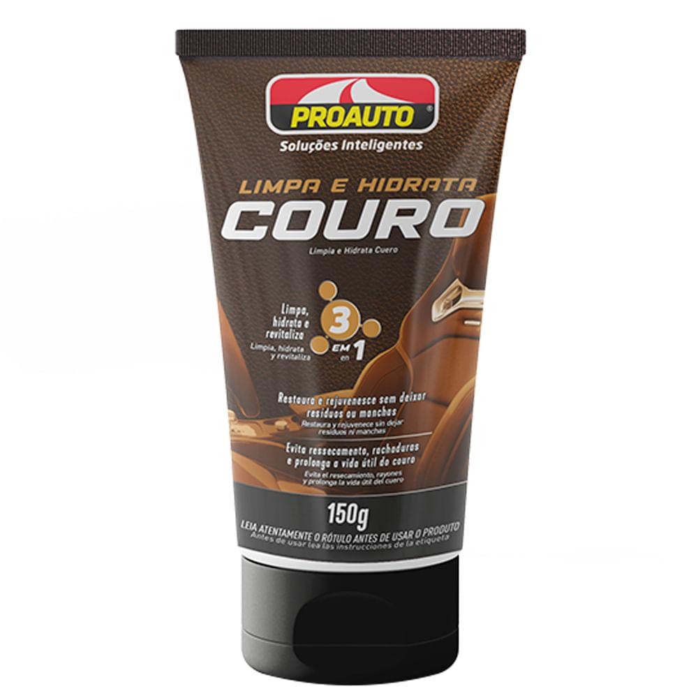 Limpa Hidrata Couro 3 em 1 150gr Proauto 3059 em Oferta na Shopee
