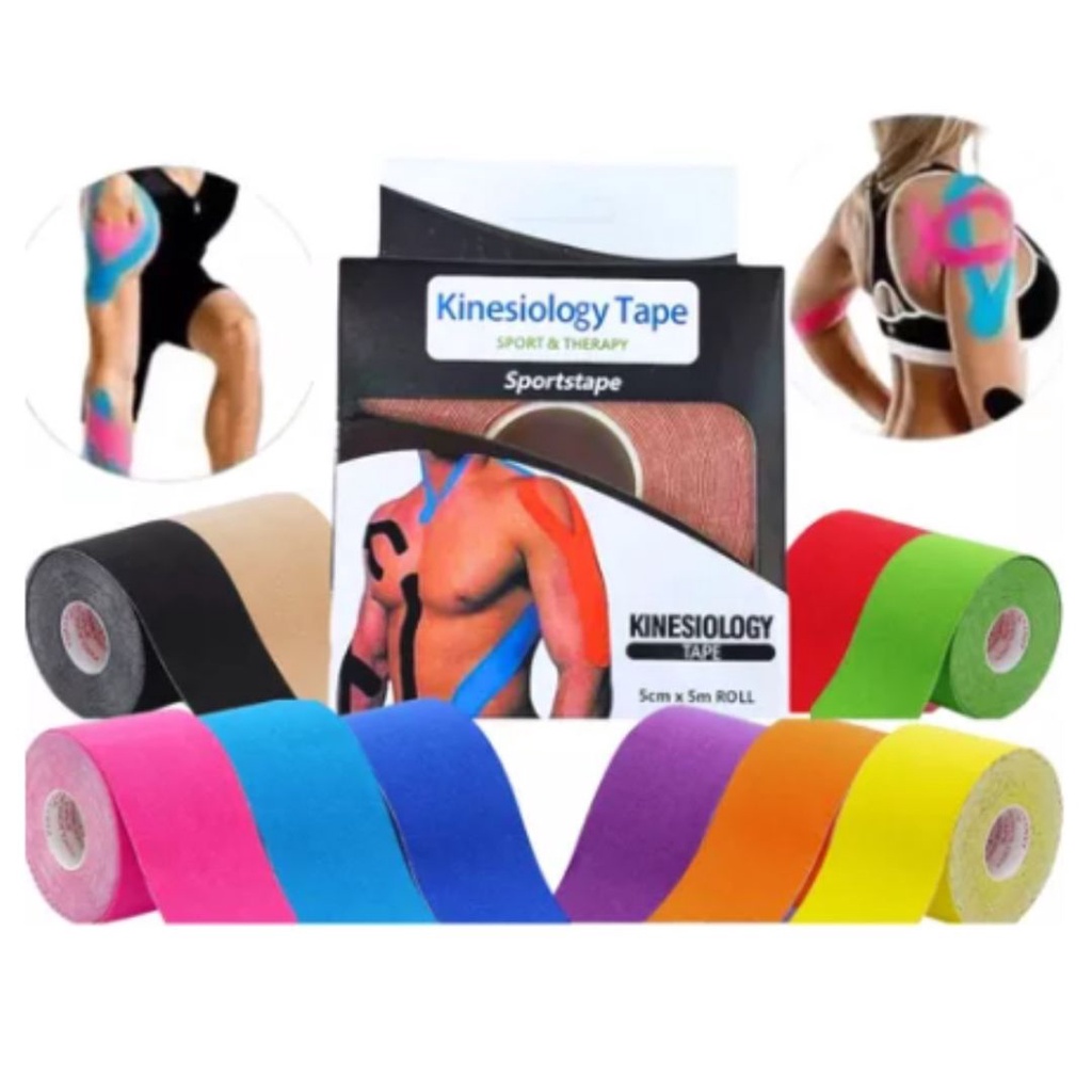 Fita Bandagem Elástica Kinesio Tape 5m x 5cm