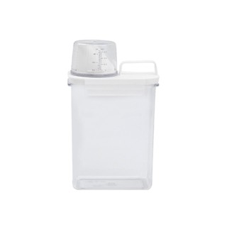 Pote com Copo Medidor e Trava 1800ml Oikos Branco 1,8 Litros