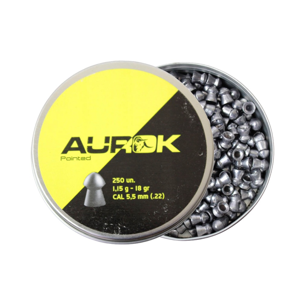 Chumbinho Pointed 5.5mm 250un. - Aurok em Oferta na Shopee