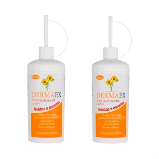 Kit c/2 Óleo De Girassol Dermaex 200ml Óleo Cicatrizante em Oferta na Shopee