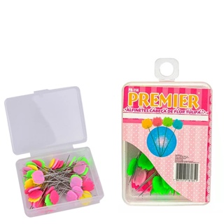 100 Alfinete Para Patchwork Cabeca De Flor Tulipa em Oferta na Shopee