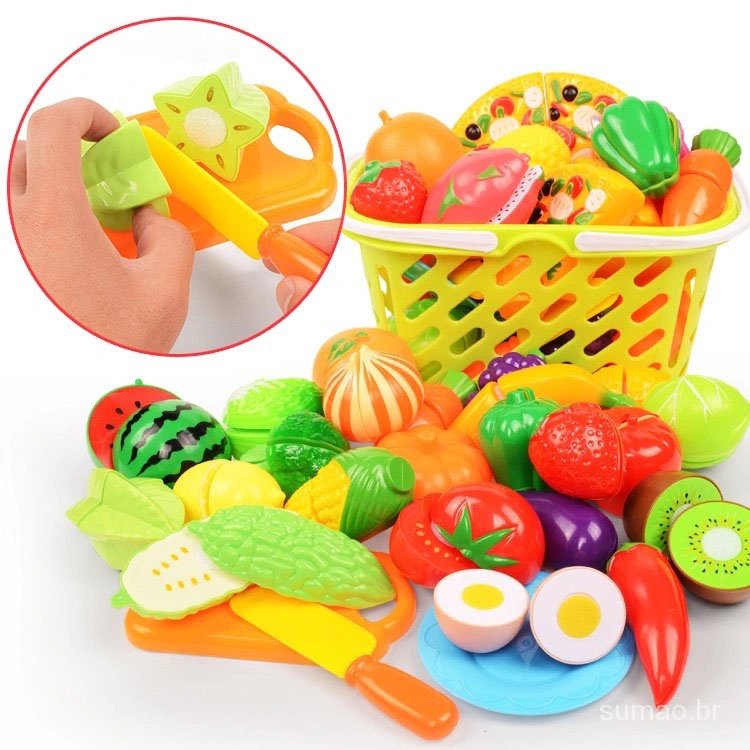 Vegetais Brinquedos Cozinha Família Simulação Crianças Fingir Jogo Brinquedos