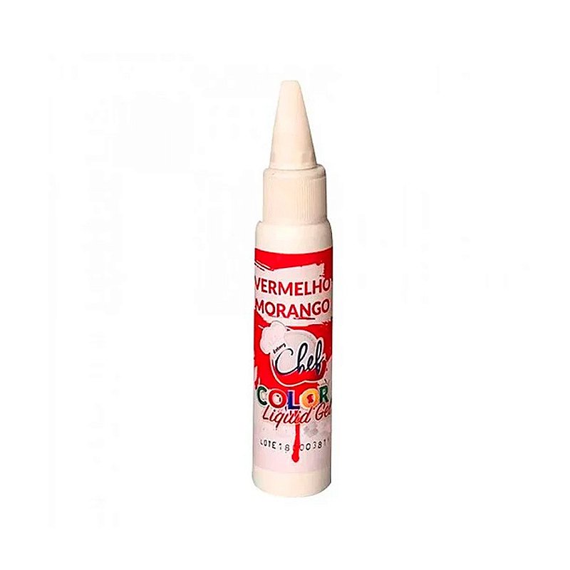 Corante Liquid Gel Vermelho Morango 25g Iceberg