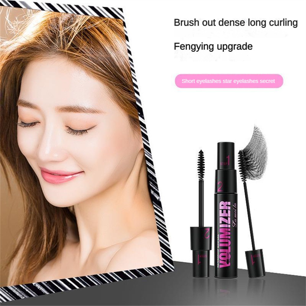 Rímel Preto Pincel Fino Cabeça Maquiagem Para Os Olhos À Prova D'água 9g Volumizador Curl Cílios Pasta De Facial Alongad