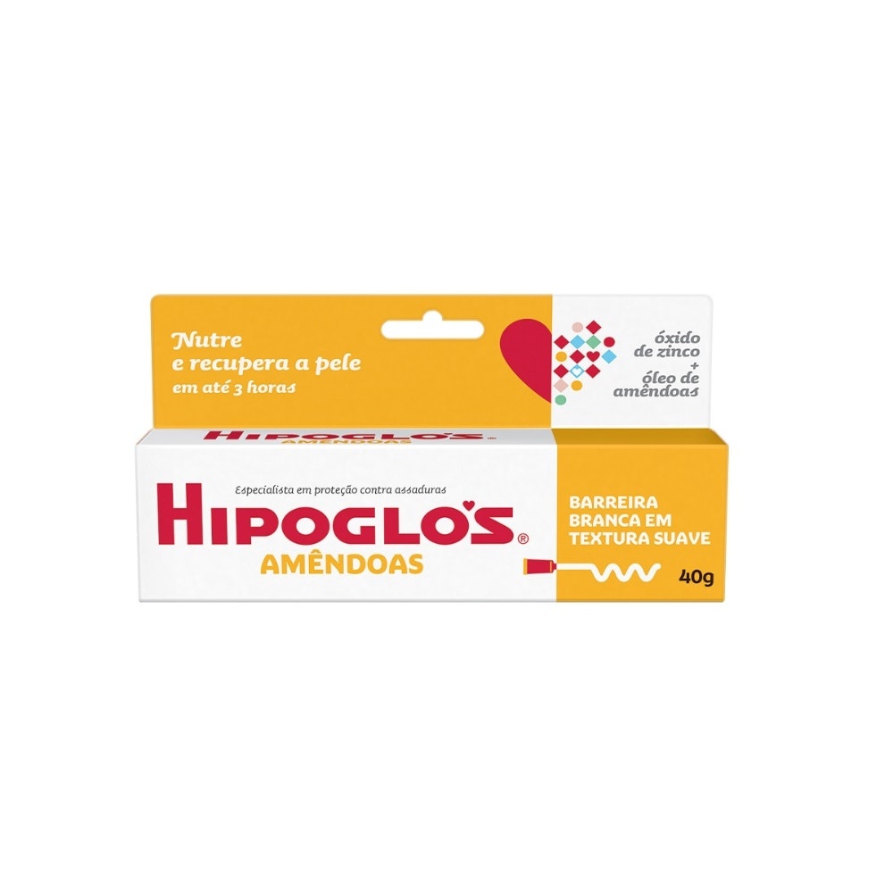Creme De Assaduras Hipoglos Amêndoas 40gr