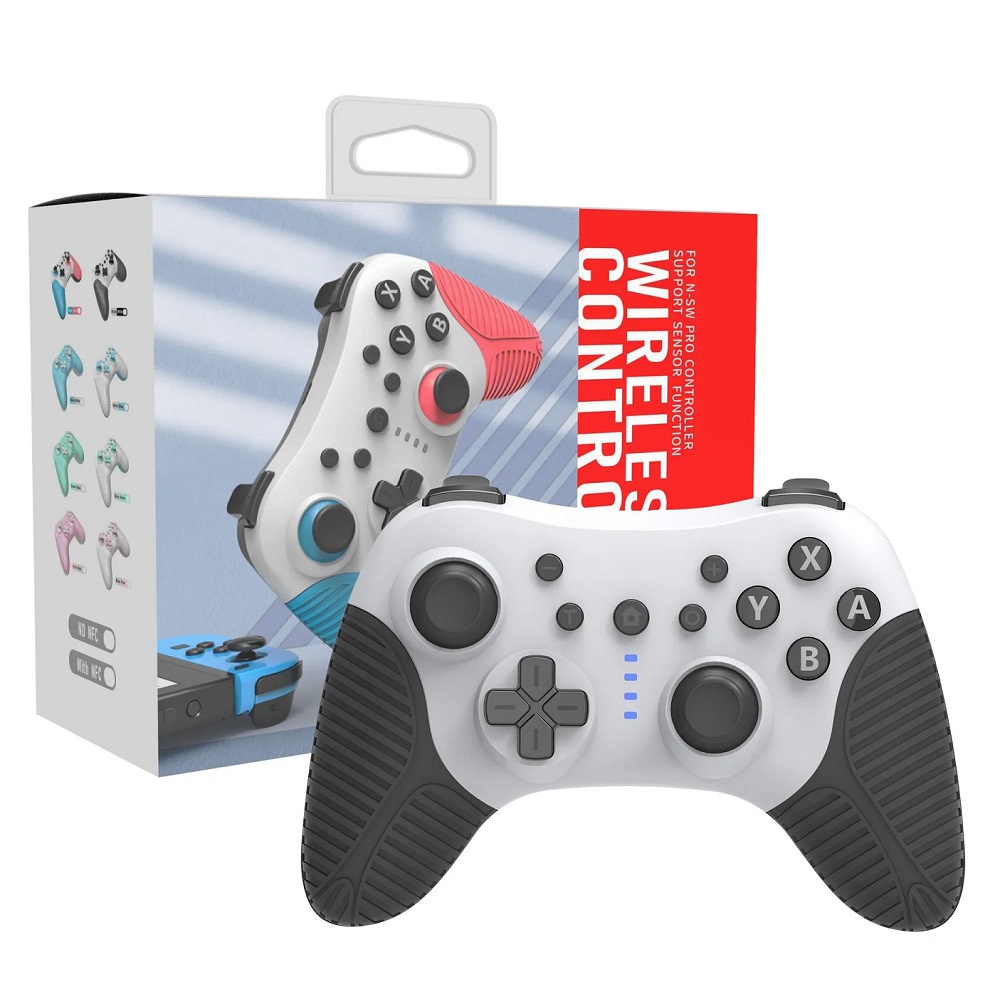 Controle Sem Fio Pro Turbo Para Nintendo Switch IOS Android PC Bluetooth Preto+Branco