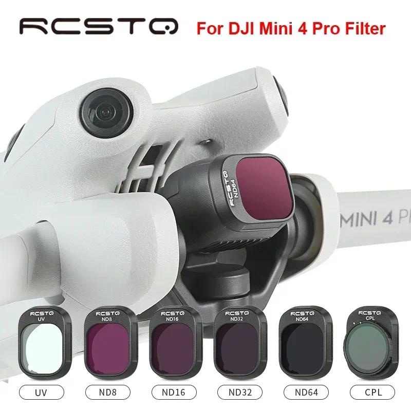 RCSTQ Para DJI Mini 4 Pro ND Conjunto De Filtros De Lentes De Câmera Drone Com Filtro UV CPL ND8 ND16 ND32 ND64/PL Acessórios