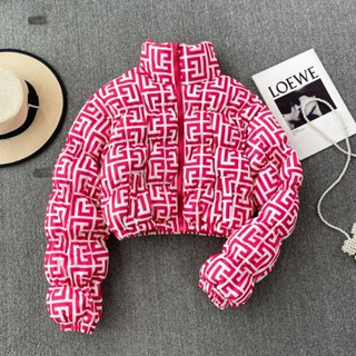 Jaqueta acolchoada para baixo Casaco feminino Novo Estilo Colarinho Curto Estilo Stand-Up Casaco acolchoado