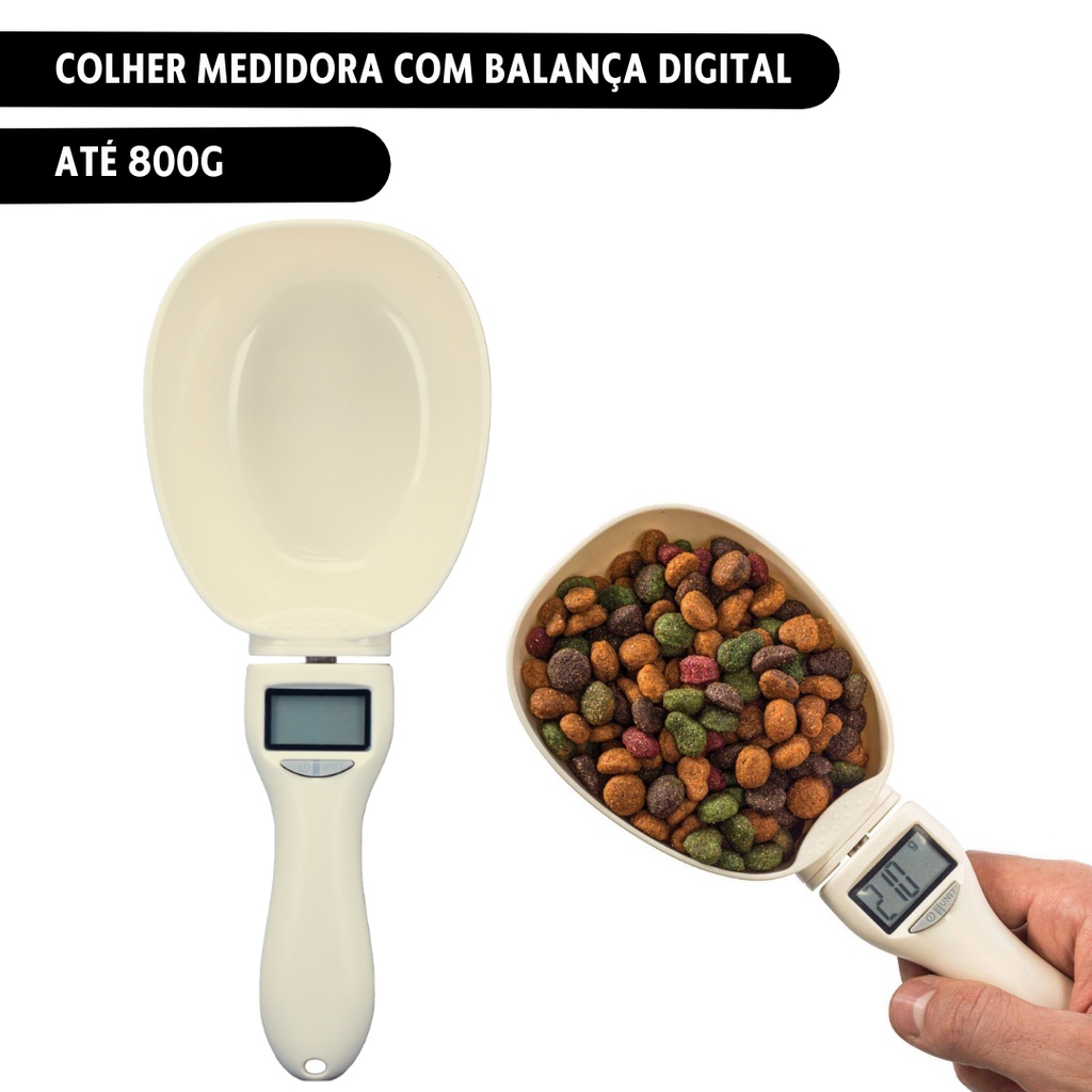Colher Medidora com Balança Cozinha Digital 800g Tuut