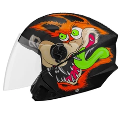Capacete Moto Aberto Feminino Masculino New Liberty 3 Coyote Fosco Pro Tork Viseira Transparente