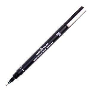 Caneta Nankin Uni Pin fine line 0.3 Preto Mitsubishi