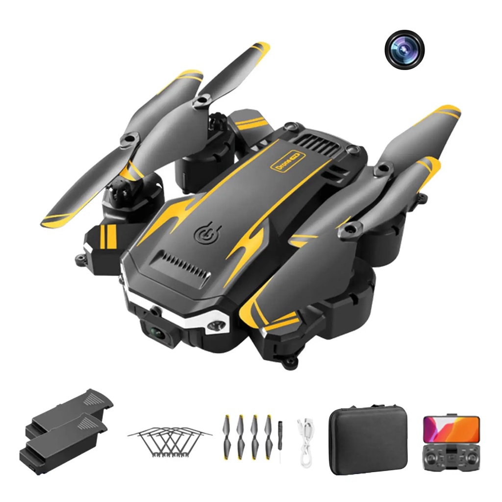 Drone G6 8K Profissional - 2 Baterias, Anti-Obs. Câmera, Vídeo/Foto, Wi-Fi, 360° + Bag