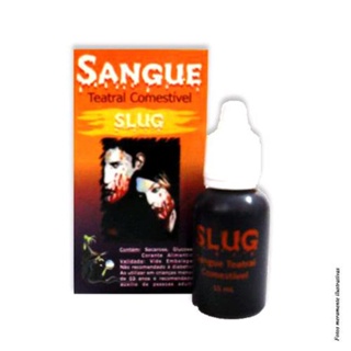 Sangue Comestível Halloween Slug Original Abrakadabra  
 em Oferta na Shopee