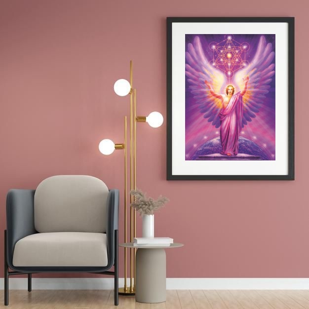 Quadro Decorativo Arcanjo Metatron - 60x48cm