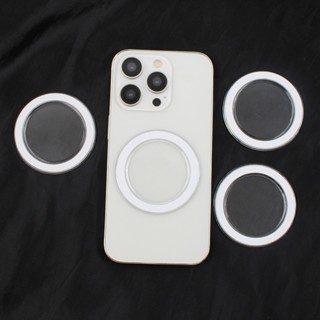 Porta Telefone Magnético Chassi Cor Sólida Alta Transparente Suporte Magsafe Base Móvel HF