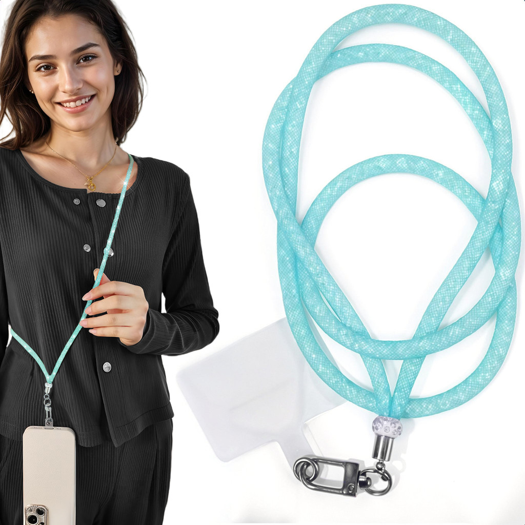 Cordão Alça Para Celular Smartphone Universal Pescoço Pulso Brilho Strass Anti Furto Perda