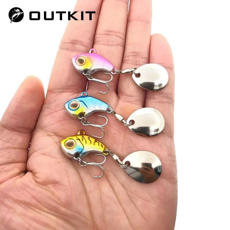 OUTKIT Nova Chegada Metal Mini VIB Com Colher Isca De Pesca 5-20g Inverno Iscas De Gelo Equipamento Crankbait Vibração S em Oferta na Shopee