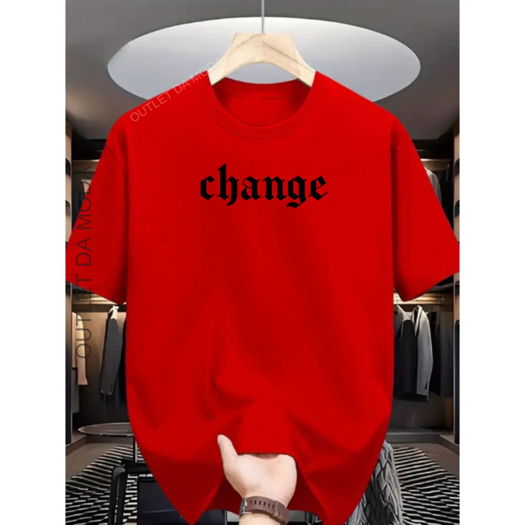 Camiseta Invicto Masculina  Change Camisa Estampada 100% algodão Hype