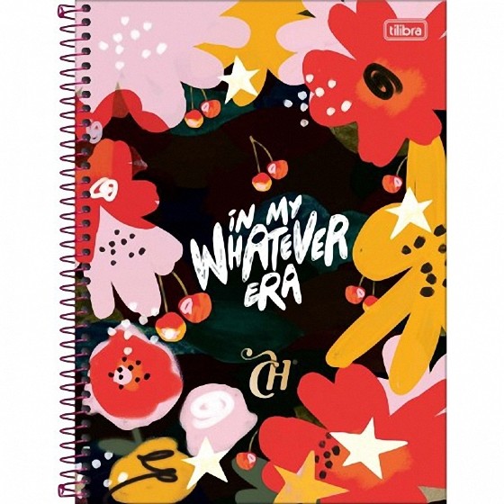 Caderno Espiral Capa Dura Universitário Connect 10 Matérias Capricho 160 Folhas tilibra