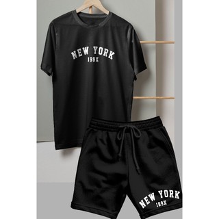 Conjunto Confortável Camiseta e Bermuda Moda Personalizada New York