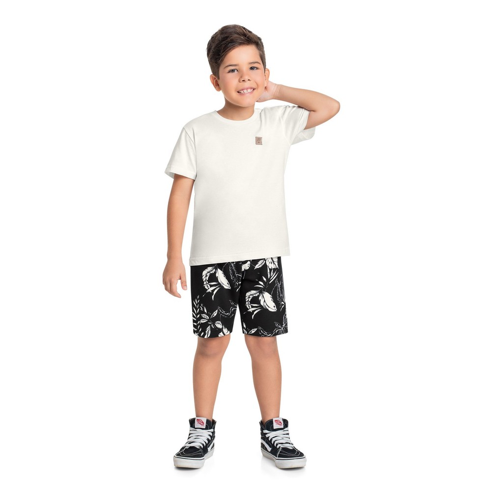 Conjunto com Camiseta e Bermuda para Menino Bee Loop