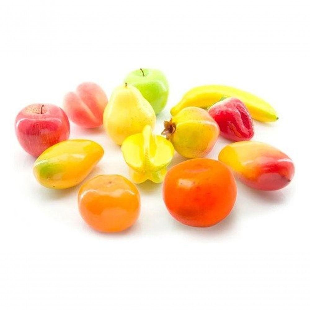 Kit 2 Pacotes De Frutas Artificiais Decoração Enfeite 24 Unidades - Home & Living
