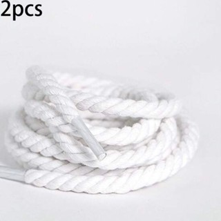 Par De Cadarços Branco Corda Trançado Grosso Skate Unissex Lançamento Para Tenis em Oferta na Shopee