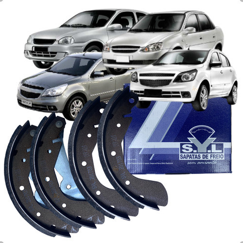 Jogo Sapata Freio Traseira Syl Corsa Wind Classic 1.0 1996 A 2009 Agile 1.4 2009  A 2016 em Oferta na Shopee