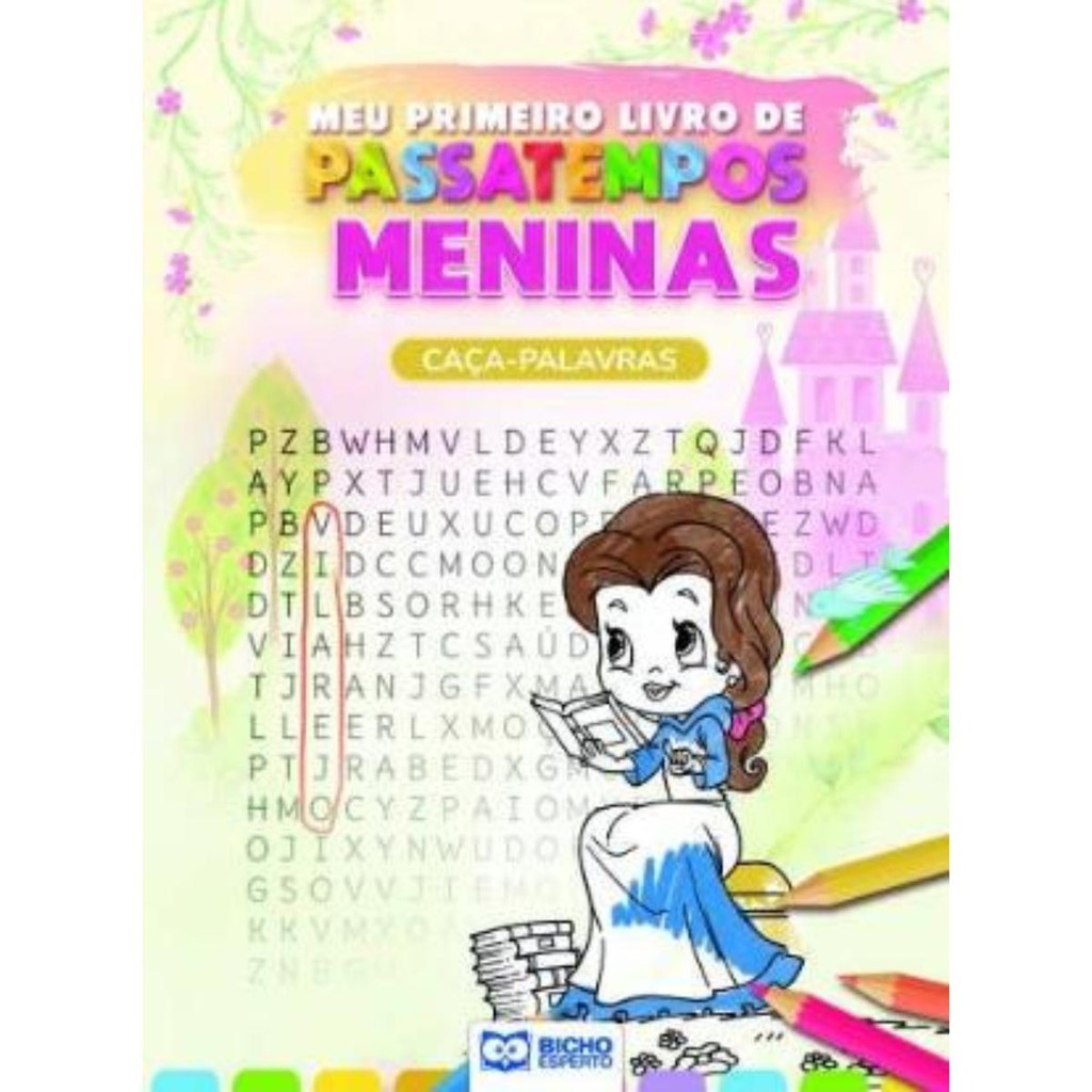 Meu Primeiro Livro de Passatempos Meninas - Caça Palavras - Books & Magazines