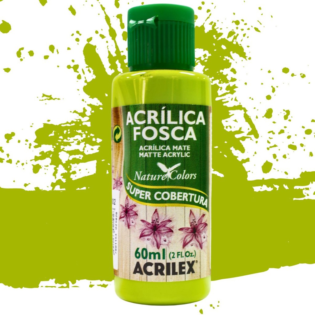 Tinta Acrílica Fosca 60ml 802 - Verde Maçã