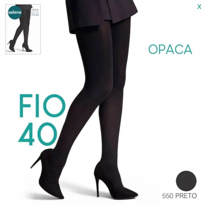 Meia Calça Adulto Fio 40 Opaca Selene 9650.001