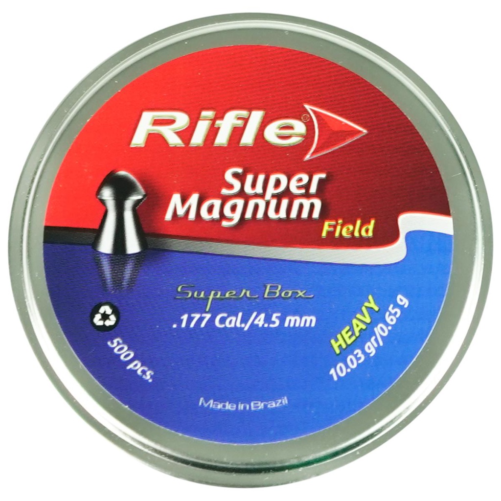 Chumbinho 4.5mm Rifle Super Magnum Field Heavy - 500un em Oferta na Shopee
