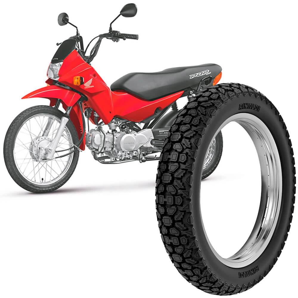 Pneu Moto Pop 100 Rinaldi Aro 14 80/100-14 49l Traseiro Wh21 - Spare Parts and Accessories for Vehicles