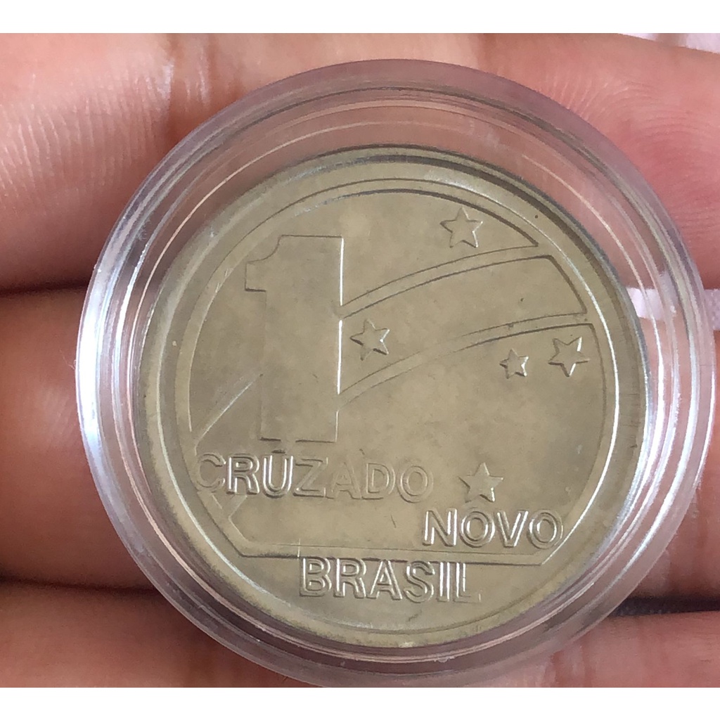 Moeda 1 Cruzado 1988 novo Brasil Na Cápula