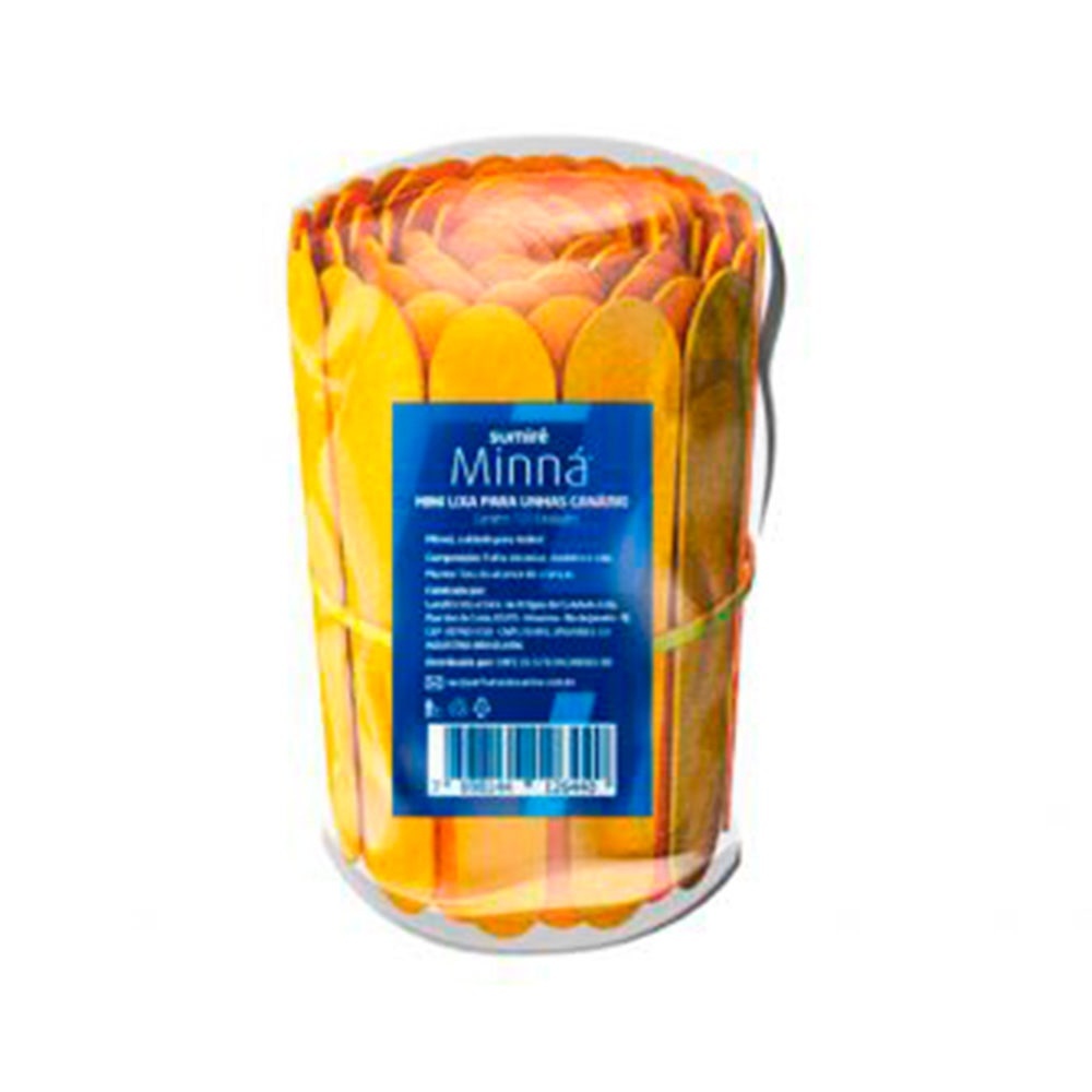 Lixa Para Unhas Minná Mini Canario 9cm c/100un em Oferta na Shopee
