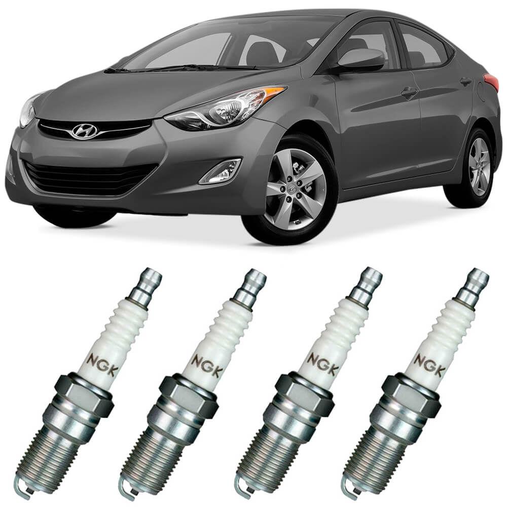 Detalhes do Jogo Vela De Ignição Hyundai Elantra 2.0 2012 A 2017 Ngk