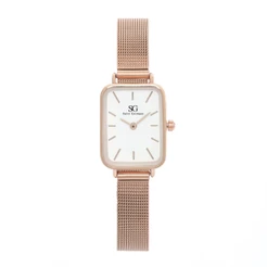 Relógio Feminino Quadrado Square Nolita Rosé Gold - Fundo Branco