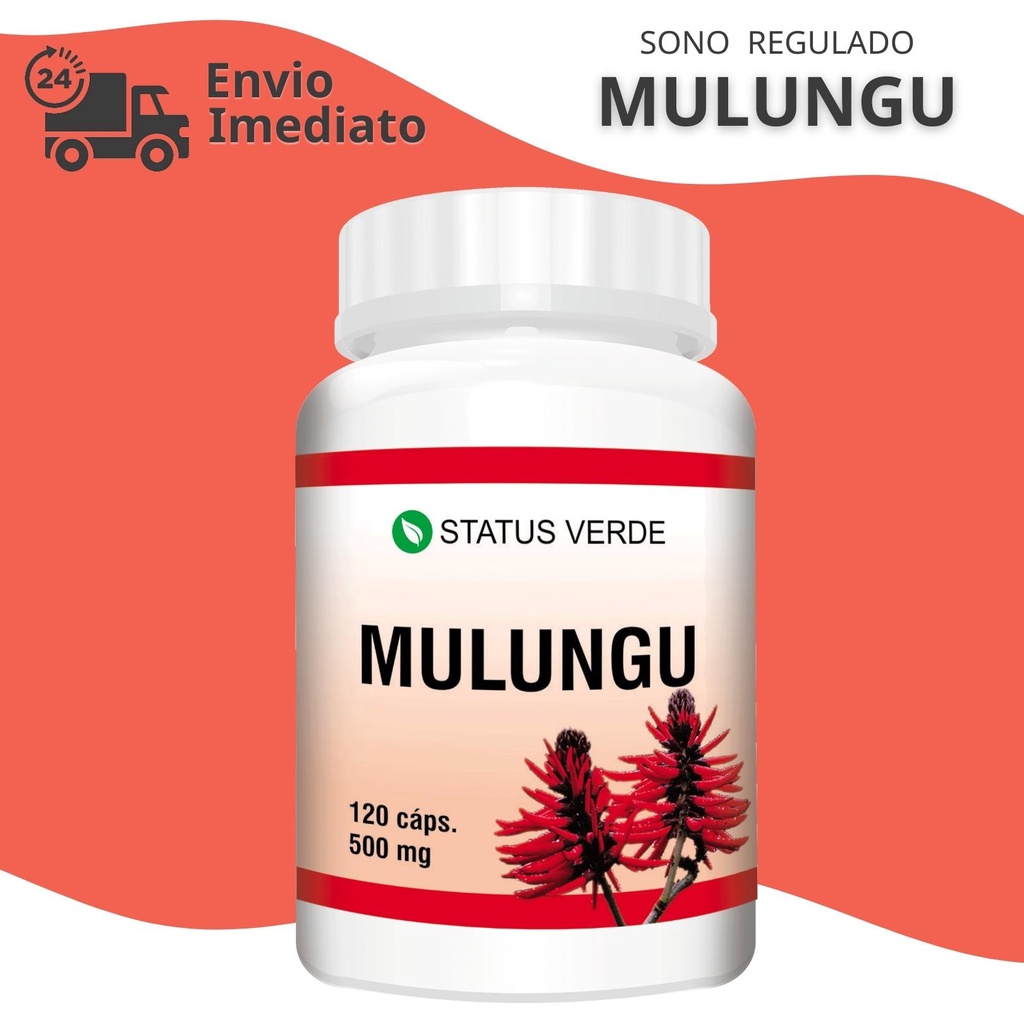 Mulungu 500mg 100% Natural 120 Cáps 500mg