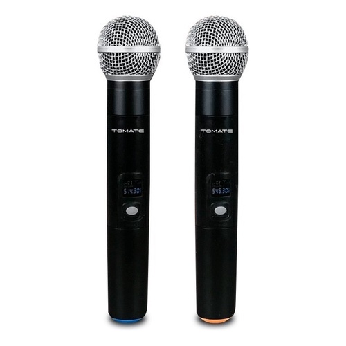Microfone Duplo De Mão Profissional S/ Fio Uhf Longo Alcance — imagem 2 de 2