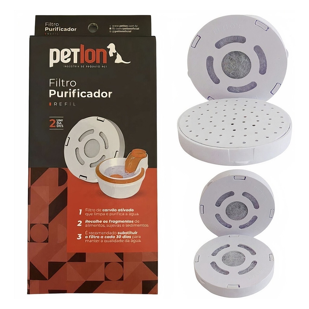 Filtro Refil Purificador Petlon Para Bebedouro Eletrico