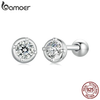 Brincos De Fita Bamoer 925 Sterling Moissanita Requintados Pinos De Orelha Jóias Presentes Para Mulheres