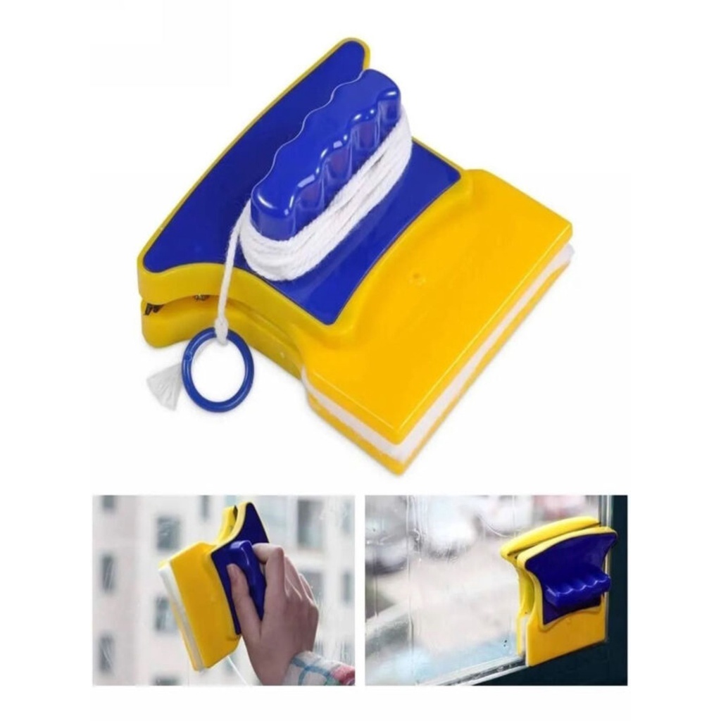 Limpador de Vidro Magnético P/ Janela, Vidraça e Aquário Simples