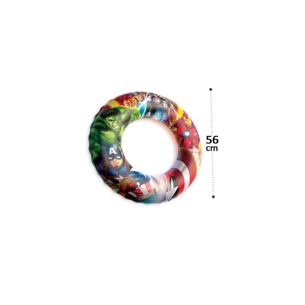 Boia Circular Inflável 56cm Infantil Avengers Marvel