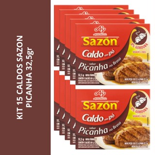Kit 15 Caldos Sazon Picanha 32,5Gr