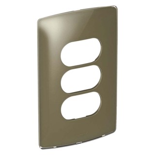 Placa 4x2 3 postos separados malt gloss Nereya Pial